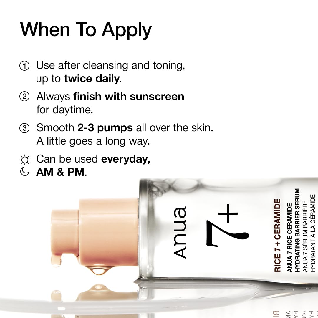 Anua 7 Rice Ceramide Hydrating Barrier Serum 50ml Purida