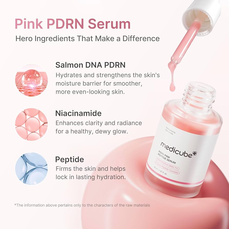 MEDICUBE PDRN Pink Peptide Serum - 30ml Hanyori Skin