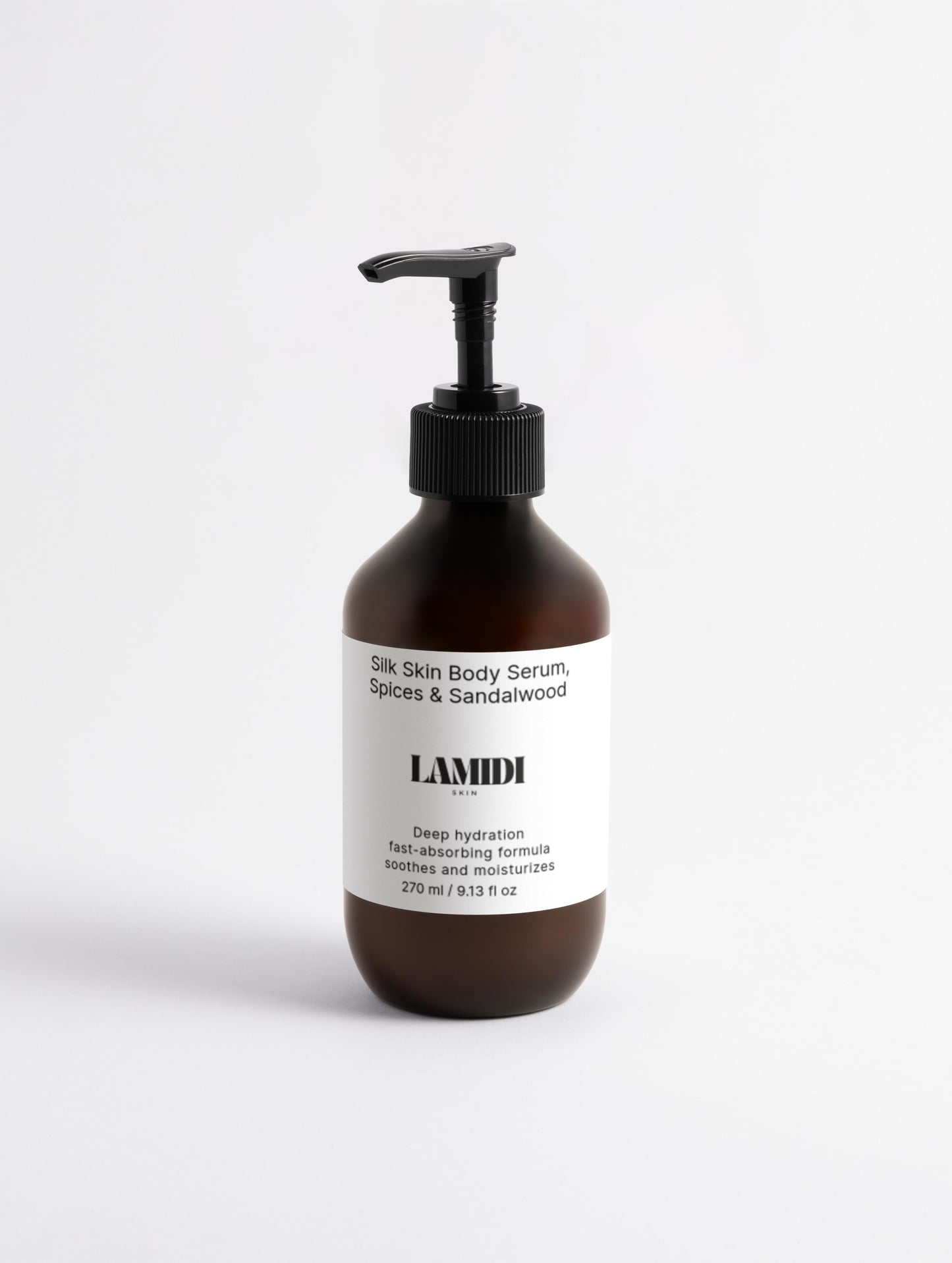 Silk Skin Body Serum, Spices & Sandalwood Lamidibeauty