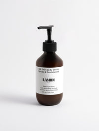 Silk Skin Body Serum, Spices & Sandalwood Lamidibeauty
