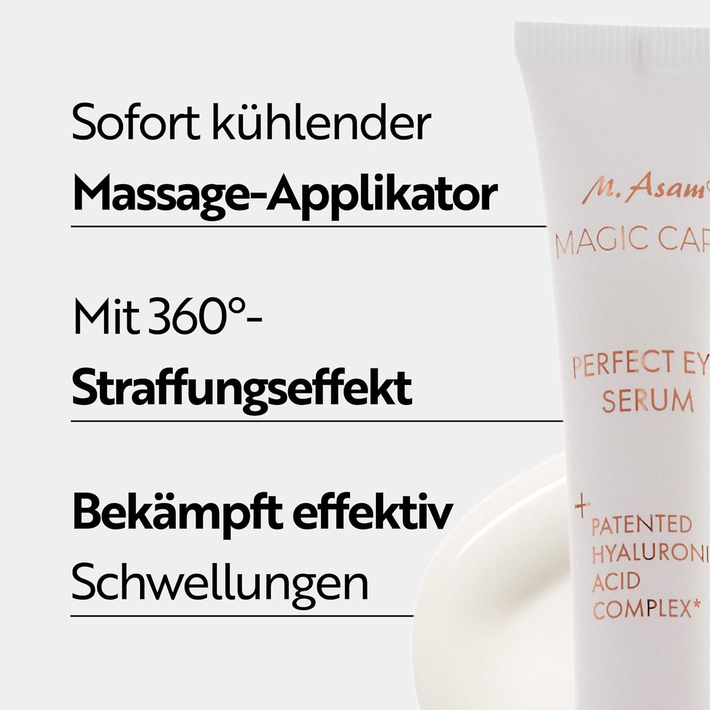 M. Asam Magic Care Perfect Eye Augenserum (25 ml) | Gegen dunkle Augenringe & Schwellungen, mit 360° Straffungseffekt & Hyaluronsäure