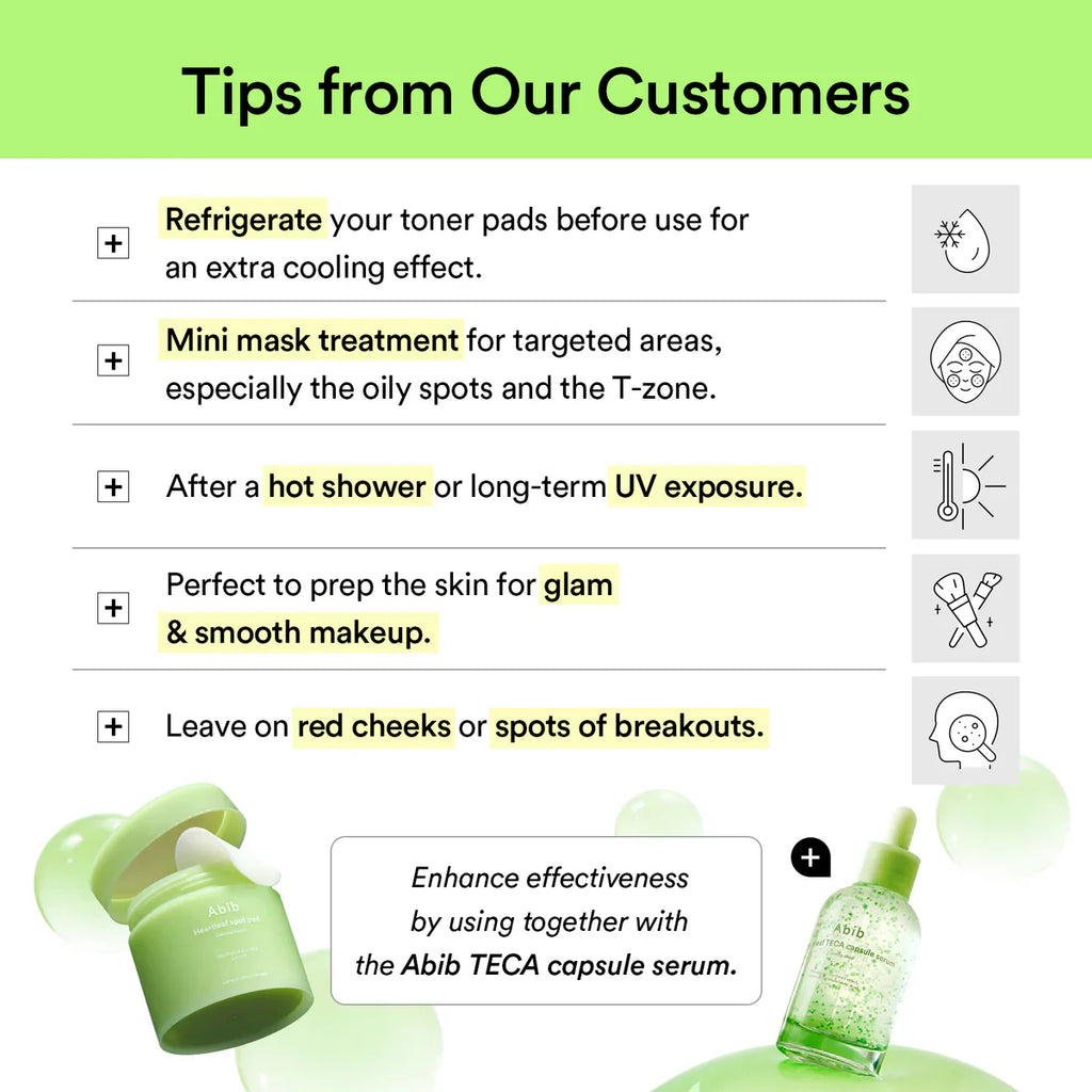 ABIB Heartleaf Spot Pad Calming Touch - 80pads Hanyori Skin