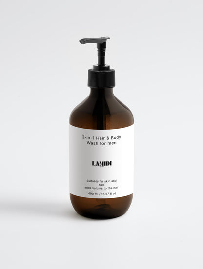 2-in-1 Hair & Body Wash for Men Lamidibeauty