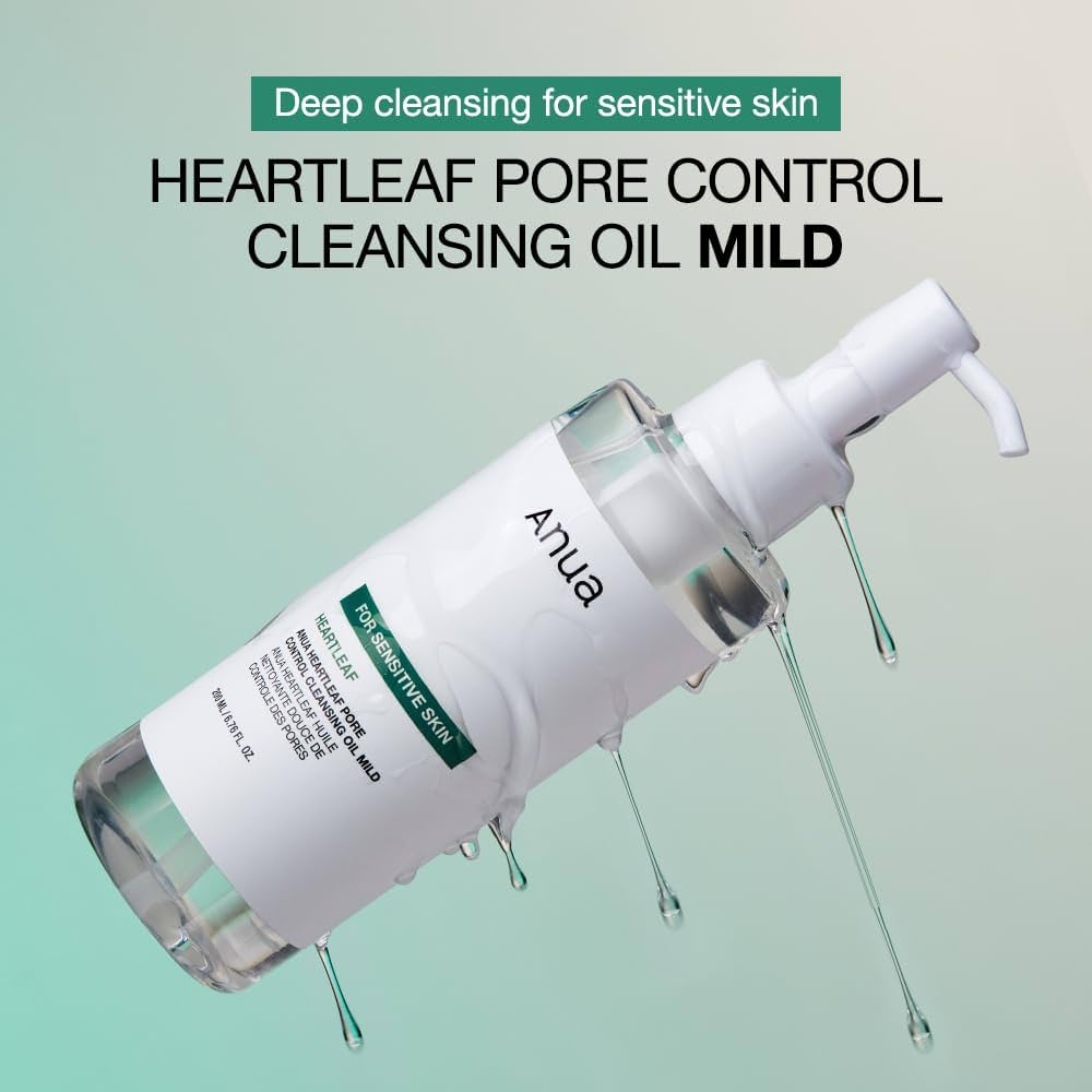 ANUA Heartleaf Pore Control Cleansing Oil Mild - 200ml Hanyori Skin