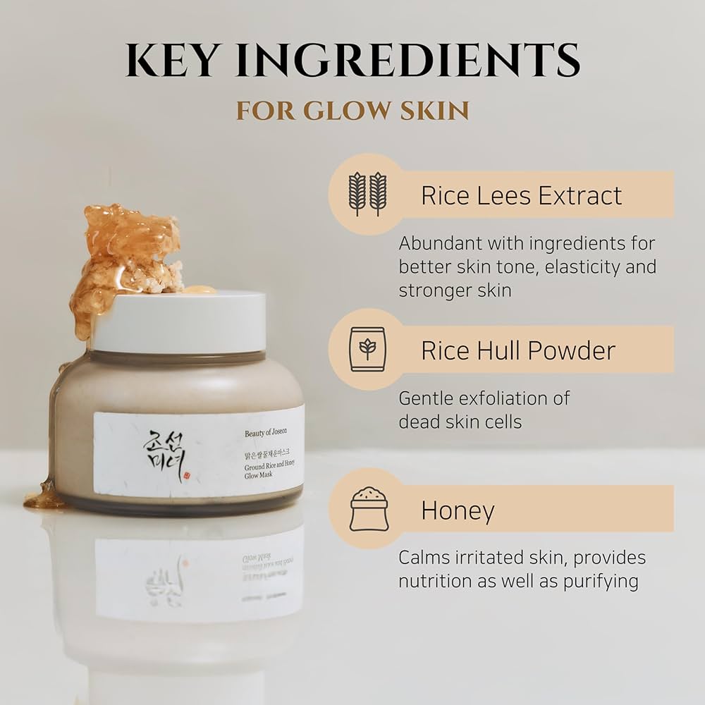 BEAUTY OF JOSEON Ground Rice and Honey Glow Mask - 150ml Hanyori Skin