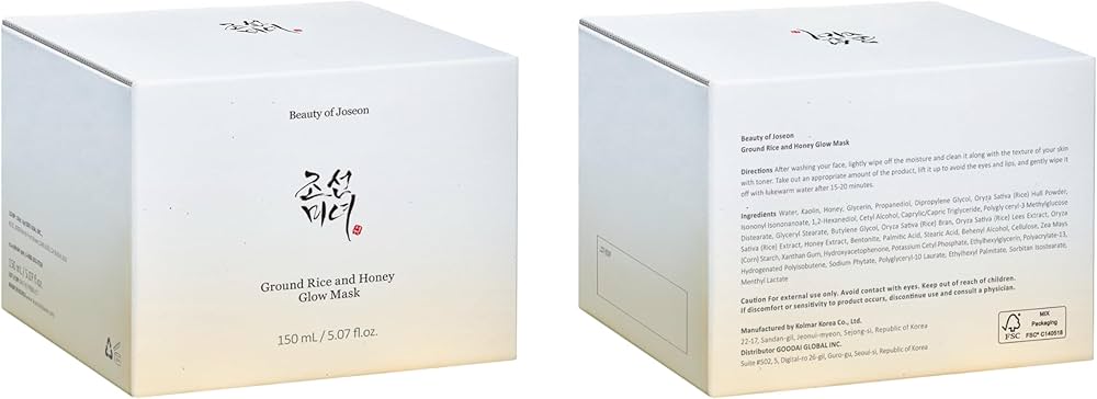 BEAUTY OF JOSEON Ground Rice and Honey Glow Mask - 150ml Hanyori Skin