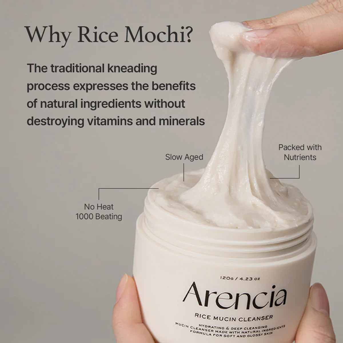 ARENCIA Rice Mucin Cleanser - 120g Hanyori Skin