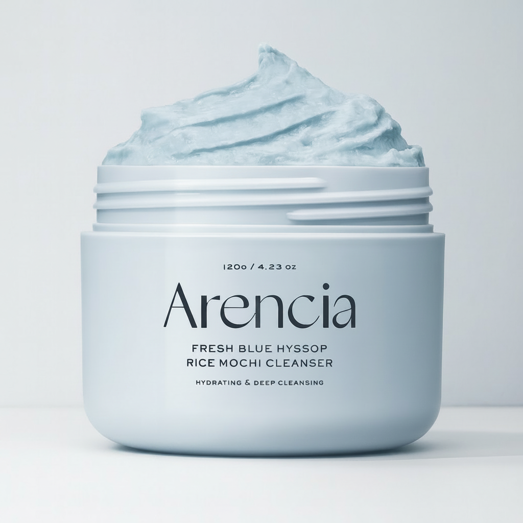 ARENCIA Fresh Blue Hyssop Rice Mochi Cleanser - 120g Hanyori Skin