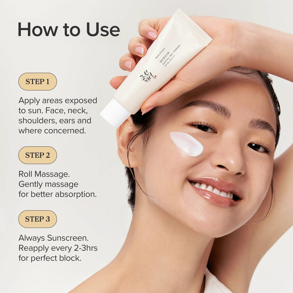 BEAUTY OF JOSEON Relief Sun Rice + Probiotics SPF 50+ - 50 ml Hanyori Skin