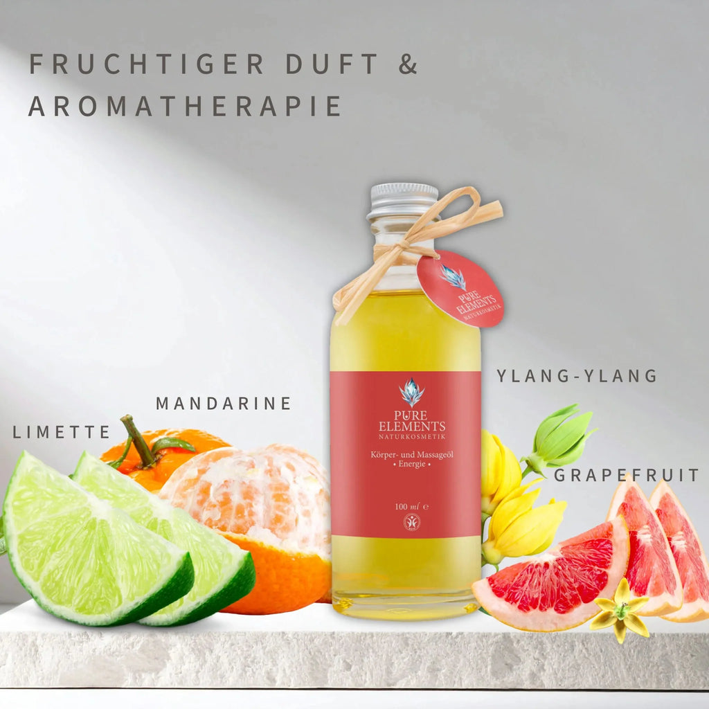 Körper- und Massageöl •Energie• Pure Elements Naturkosmetik