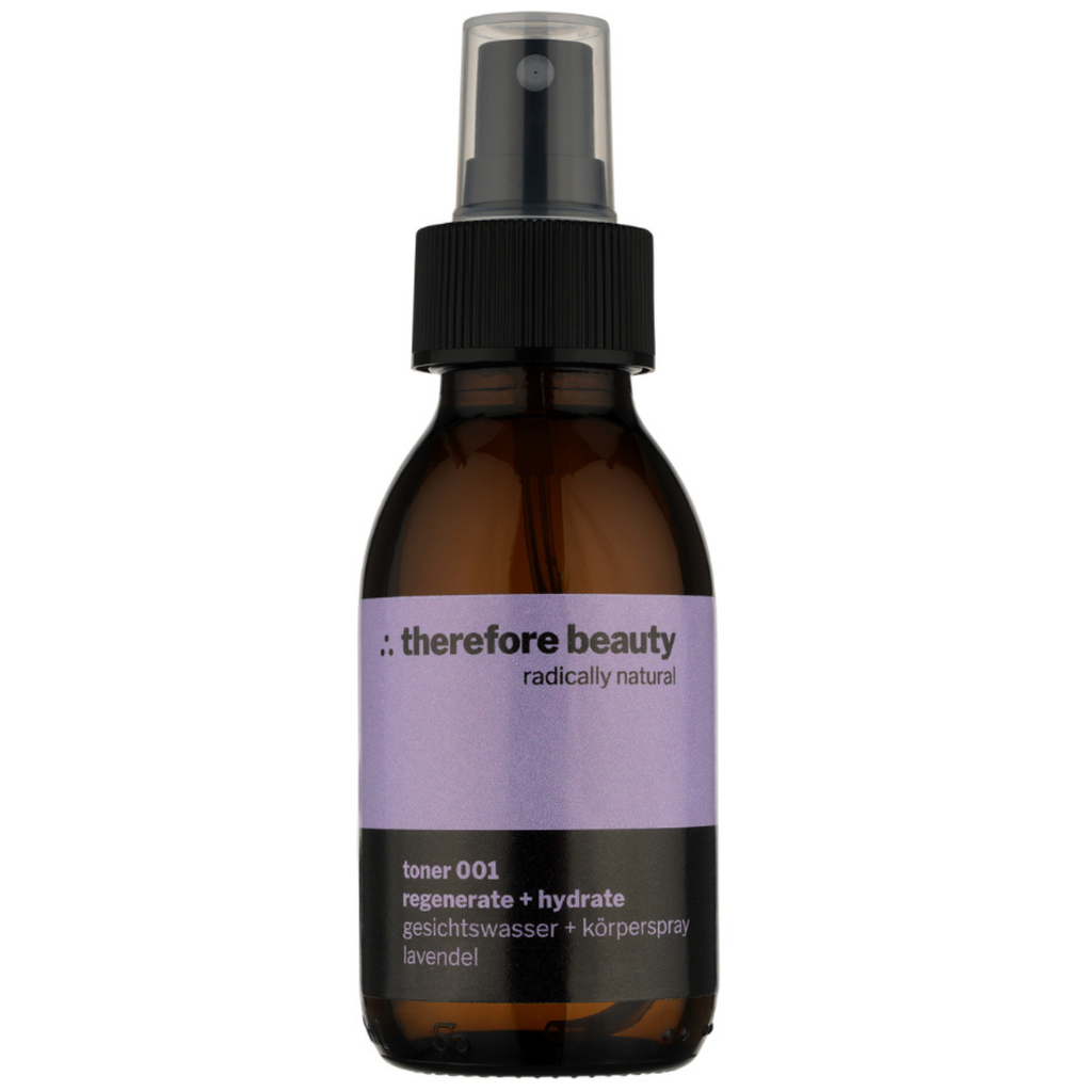 toner 001 —  Hydratisierung und Beruhigung für Haut + Haar nach der Reinigung ∴ therefore beauty