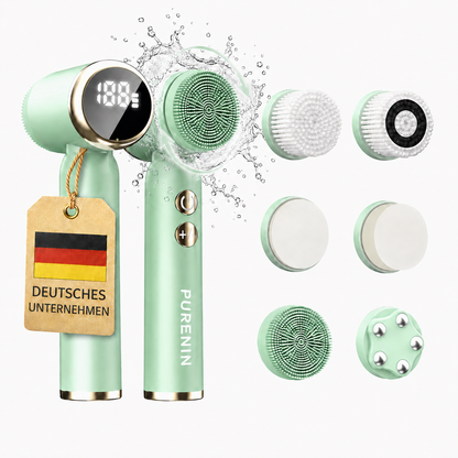 Elektrische Gesichtsbürste - 6in1 Set Purenin
