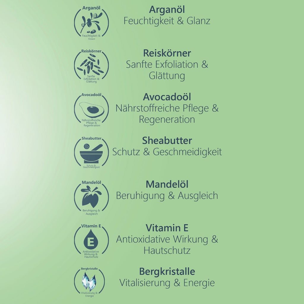 Gesichtspeeling •Energie• mit Reis Pure Elements Naturkosmetik