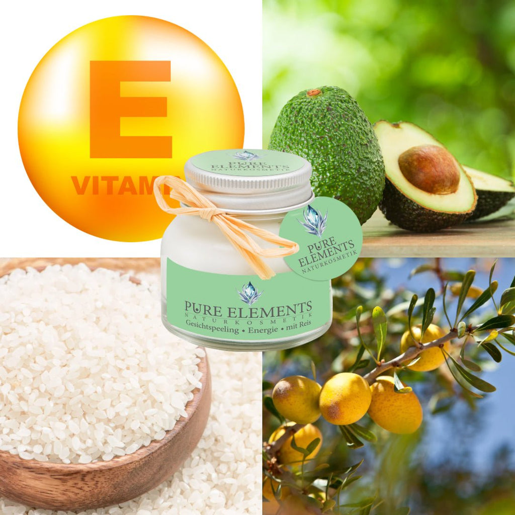 Gesichtspeeling •Energie• mit Reis Pure Elements Naturkosmetik
