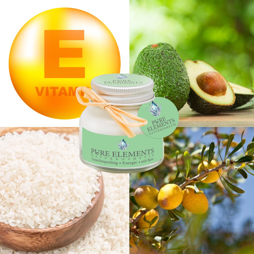 Gesichtspeeling •Energie• mit Reis Pure Elements Naturkosmetik