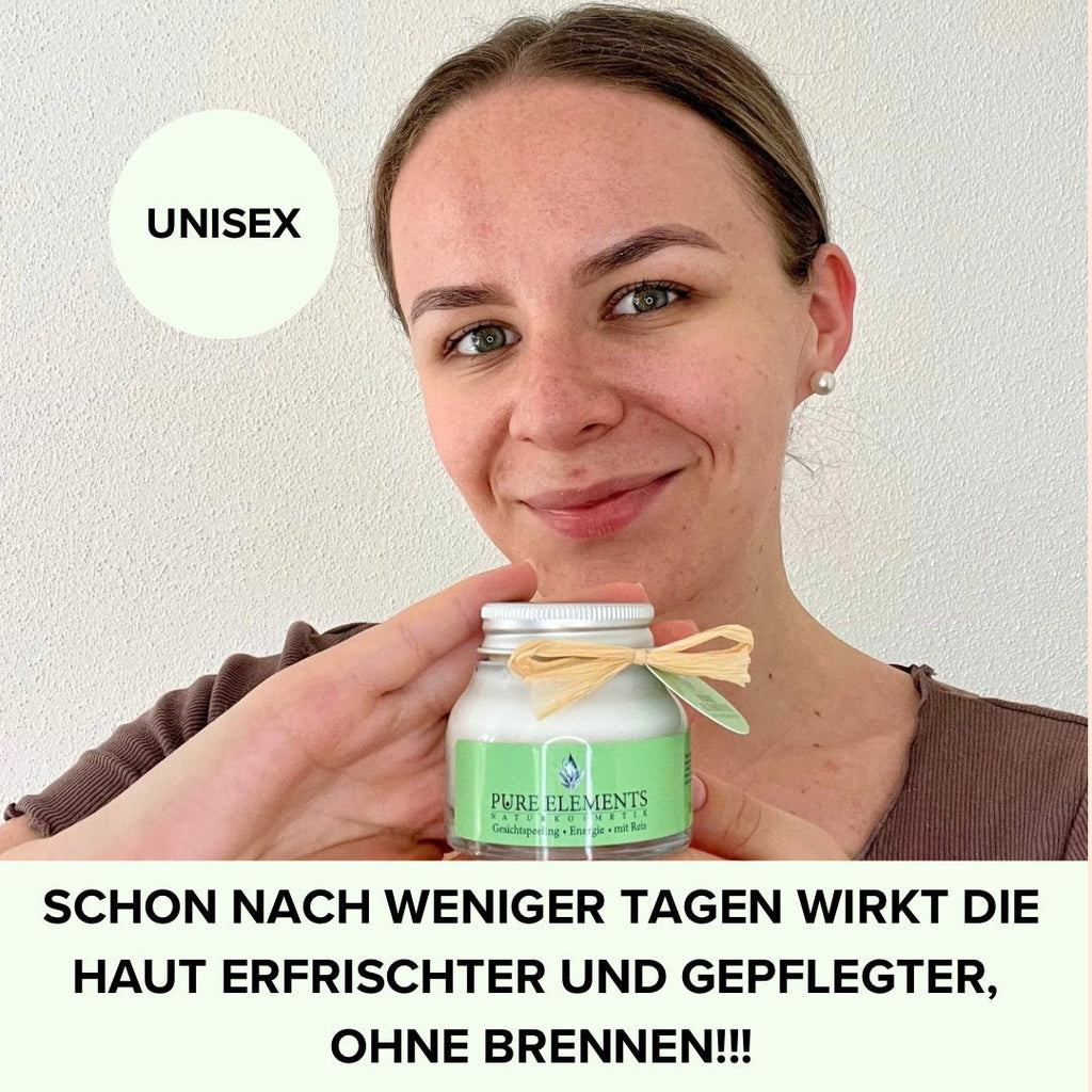 Gesichtspeeling •Energie• mit Reis Pure Elements Naturkosmetik