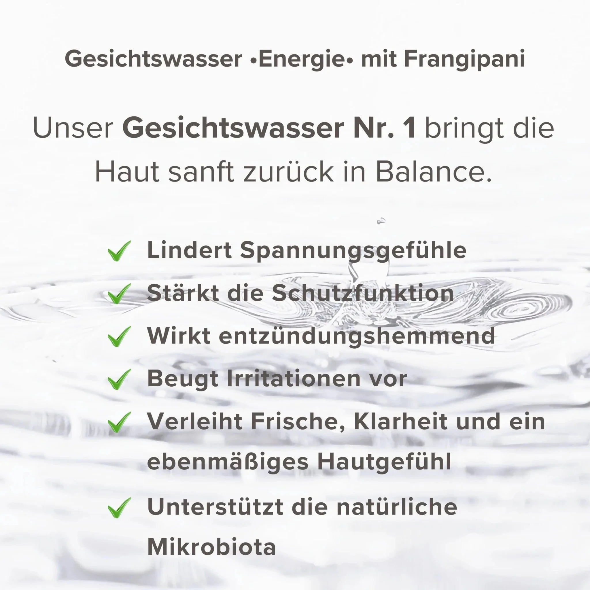 Gesichtswasser •Energie• mit Frangipani Pure Elements Naturkosmetik