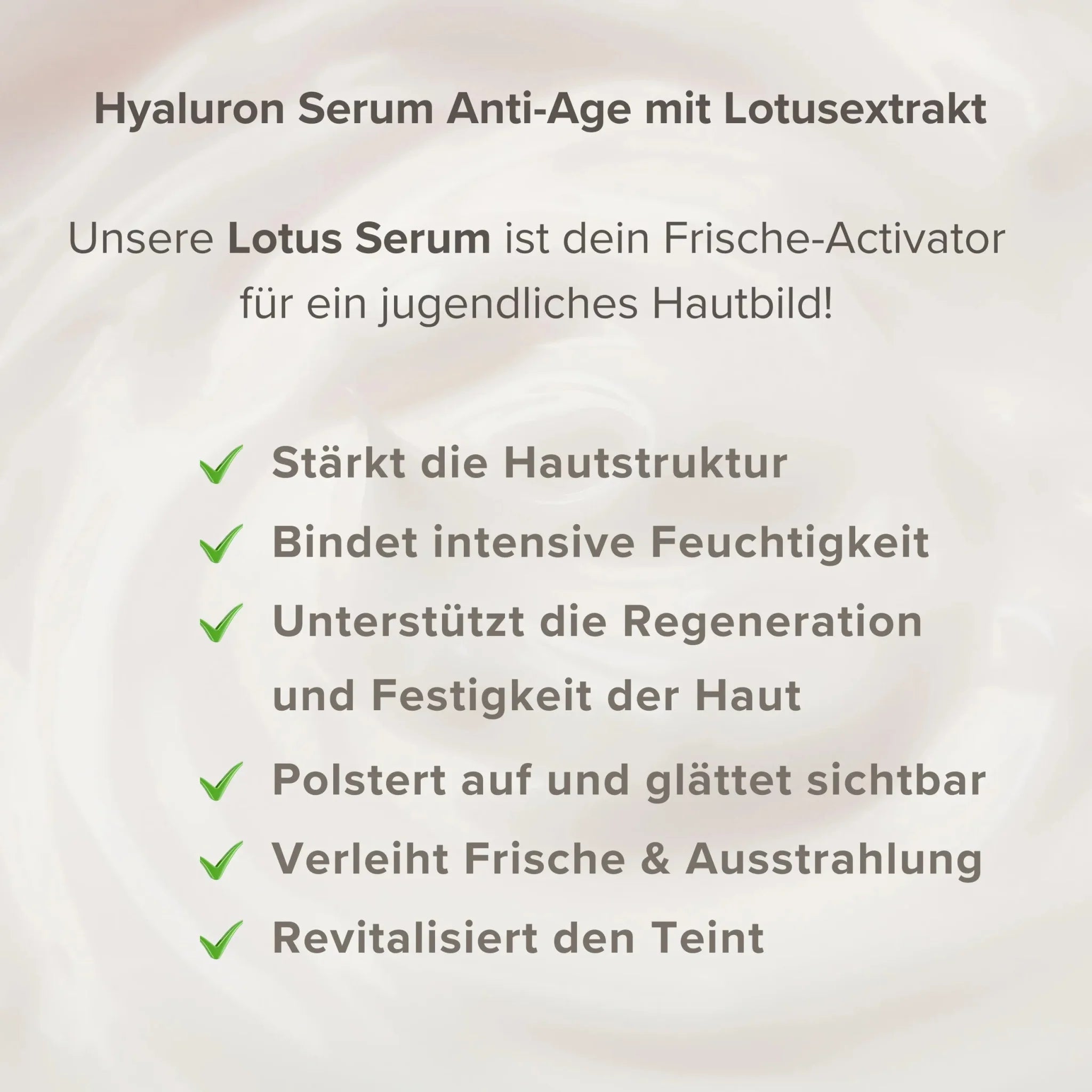 Hyaluron Serum •Anti Age• mit Lotusextrakt Pure Elements Naturkosmetik
