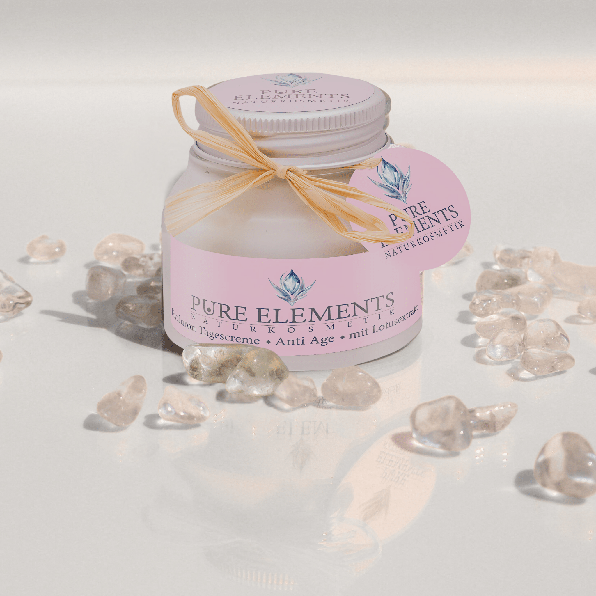 •Anti Age• Hyaluron Tagescreme mit Lotusextrakt – 3-fach Hyaluron | BDIH Naturkosmetik Pure Elements Naturkosmetik