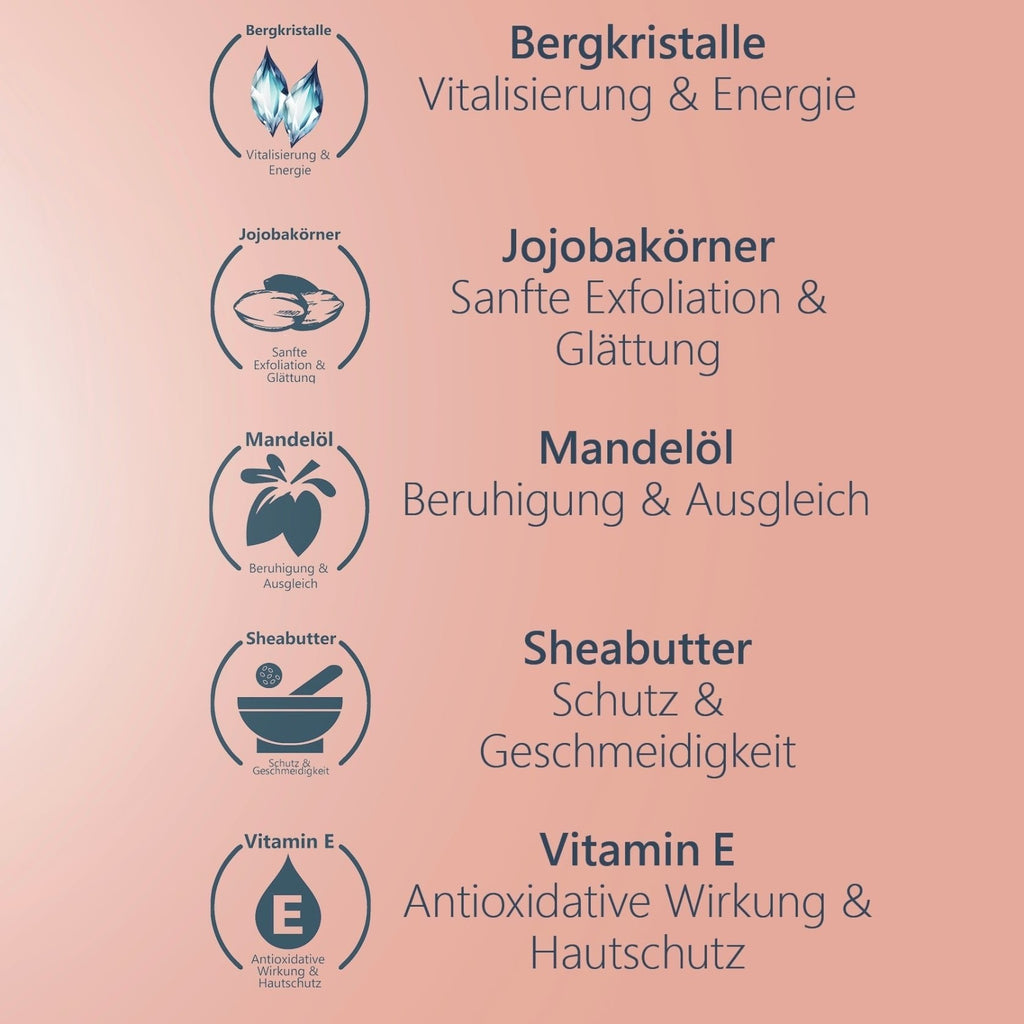 Jojoba Körperpeeling •Energie• Pure Elements Naturkosmetik