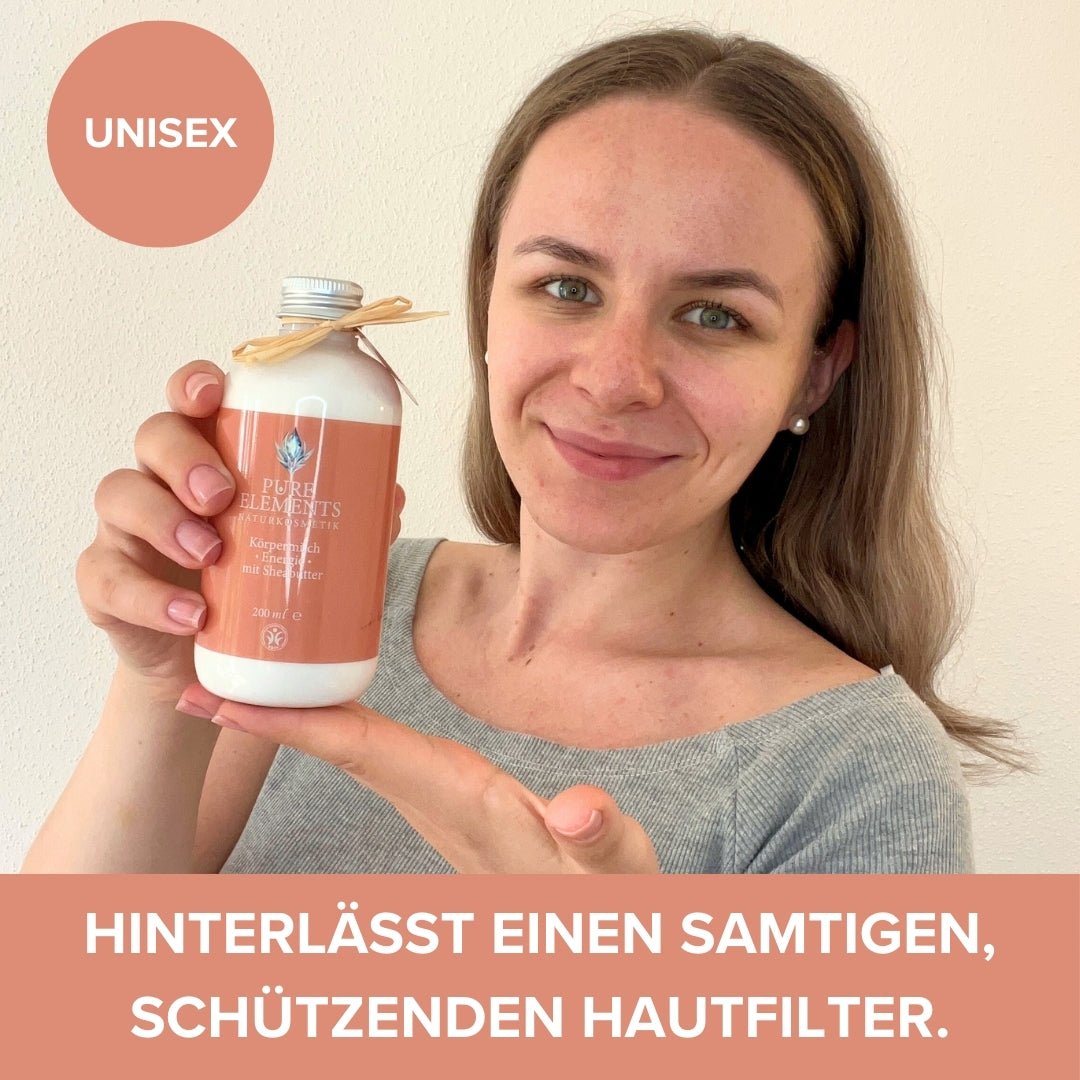 Körpermilch •Energie• mit Sheabutter Pure Elements Naturkosmetik