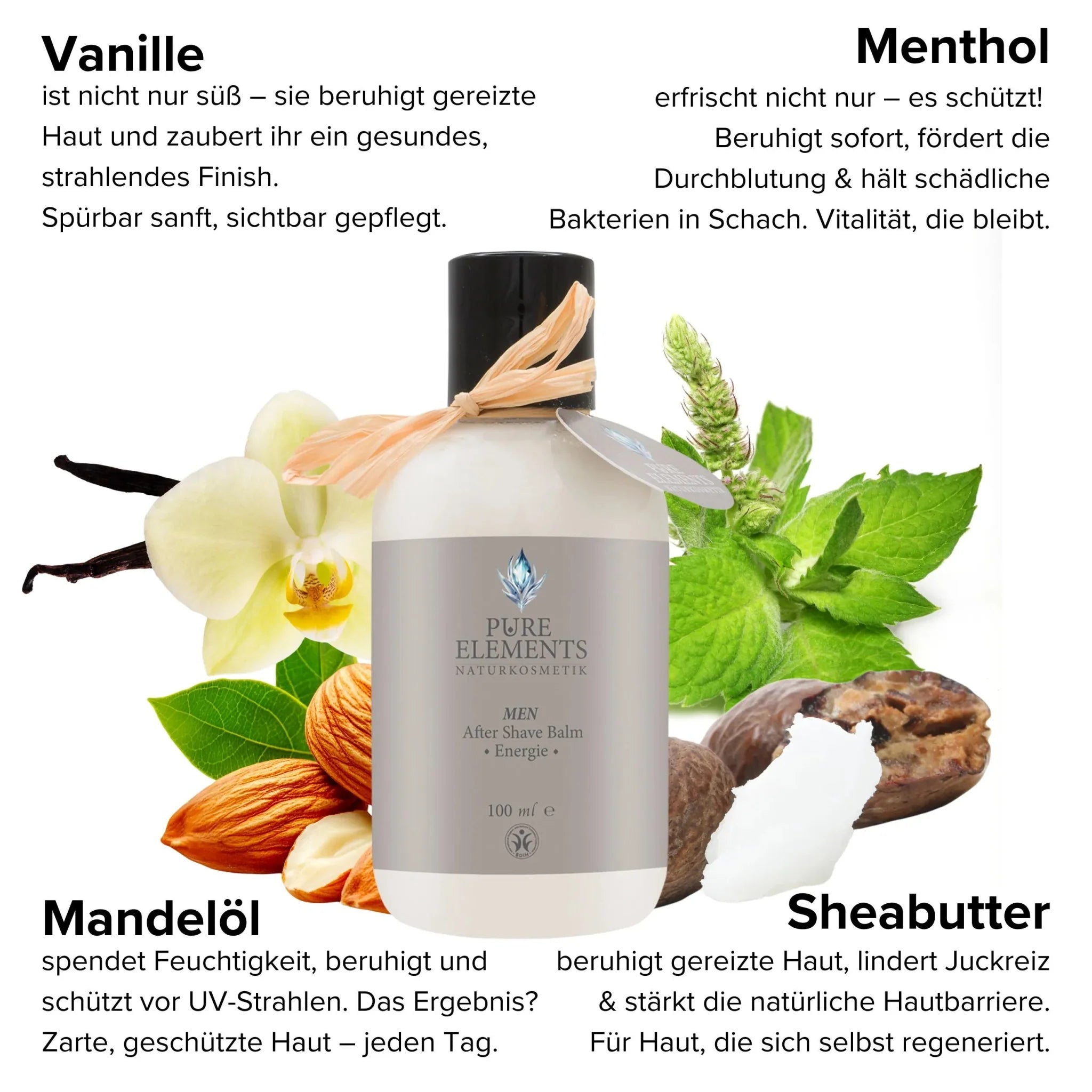 MEN After Shave Balm •Energie• Pure Elements Naturkosmetik