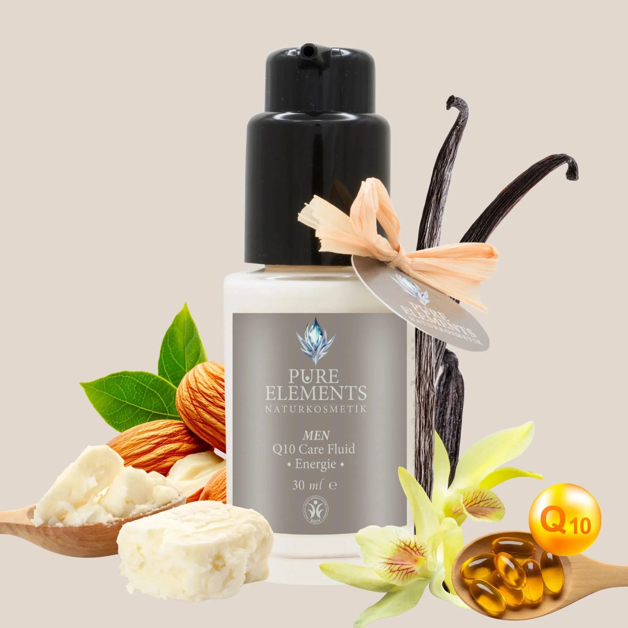 MEN Q10 Care Fluid •Energie• Pure Elements Naturkosmetik