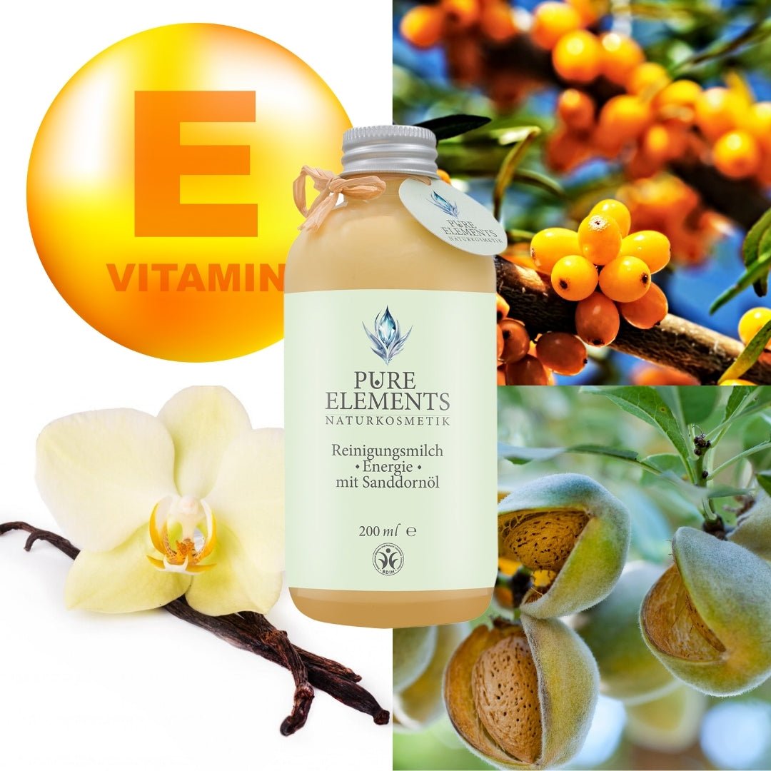 Reinigungsmilch •Energie• mit Sanddornöl Pure Elements Naturkosmetik