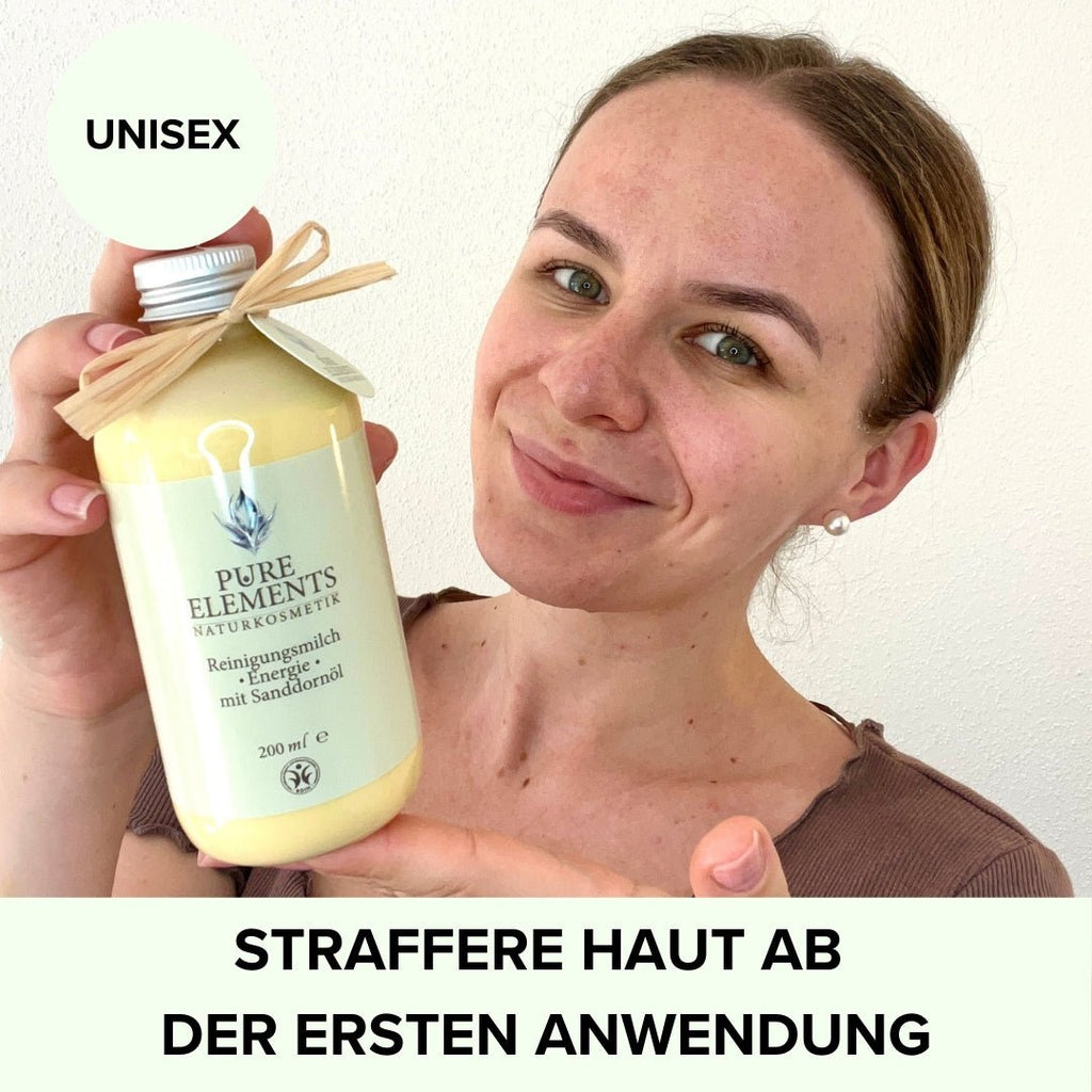 Reinigungsmilch •Energie• mit Sanddornöl Pure Elements Naturkosmetik
