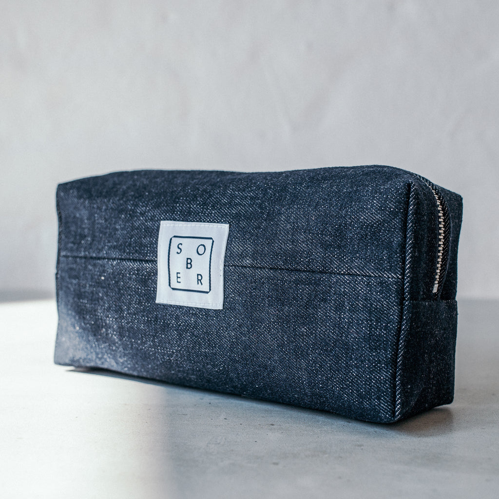 Denim Wash Bag sober