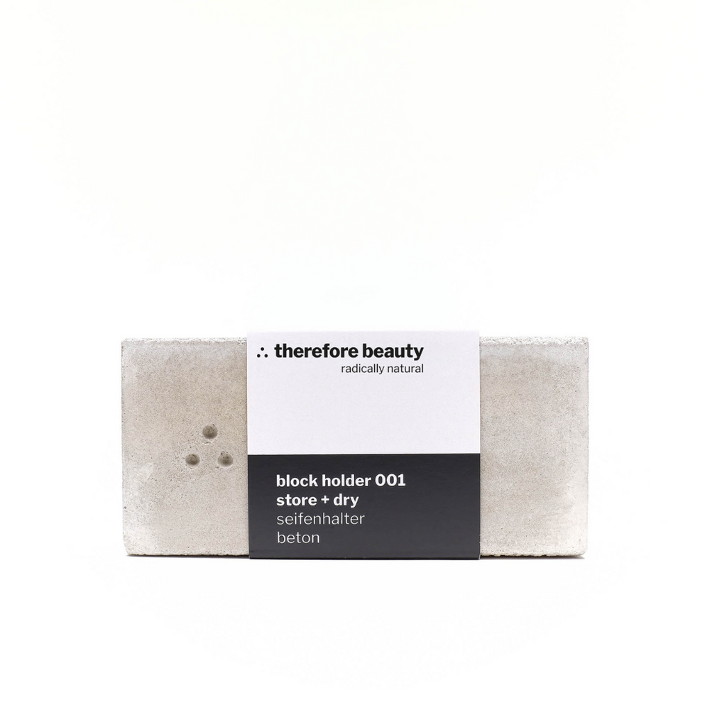block holder 001 | handgefertigte Design-Seifenschale | aus Beton | macht deine Seife langlebiger ∴ therefore beauty