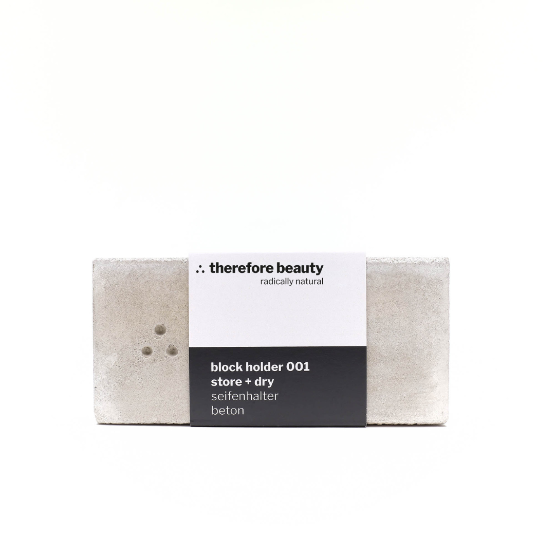block holder 001 | handgefertigte Design-Seifenschale | aus Beton | macht deine Seife langlebiger ∴ therefore beauty