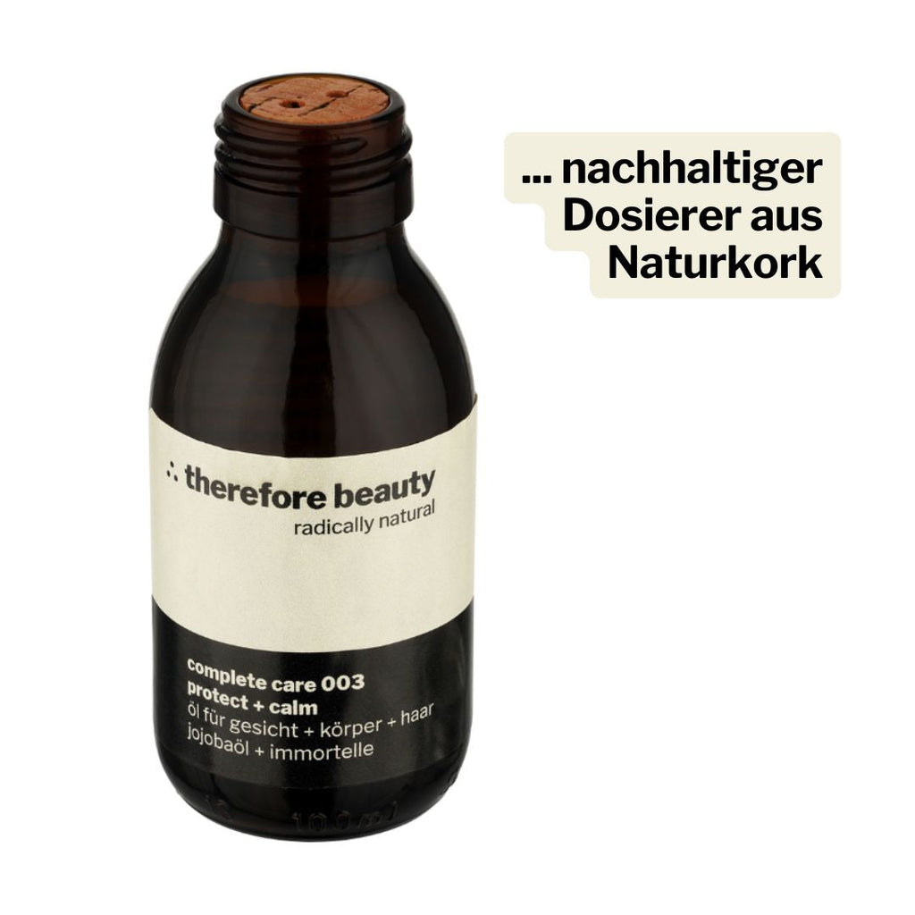 complete care 003 | Pflegeöl für Gesicht, Körper, Haar | sanft mit Jojoba + Immortelle ∴ therefore beauty