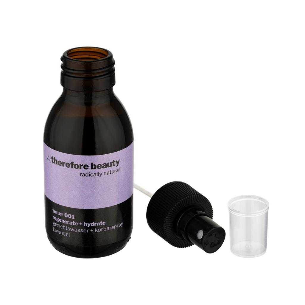 toner 001 —  Hydratisierung und Beruhigung für Haut + Haar nach der Reinigung ∴ therefore beauty