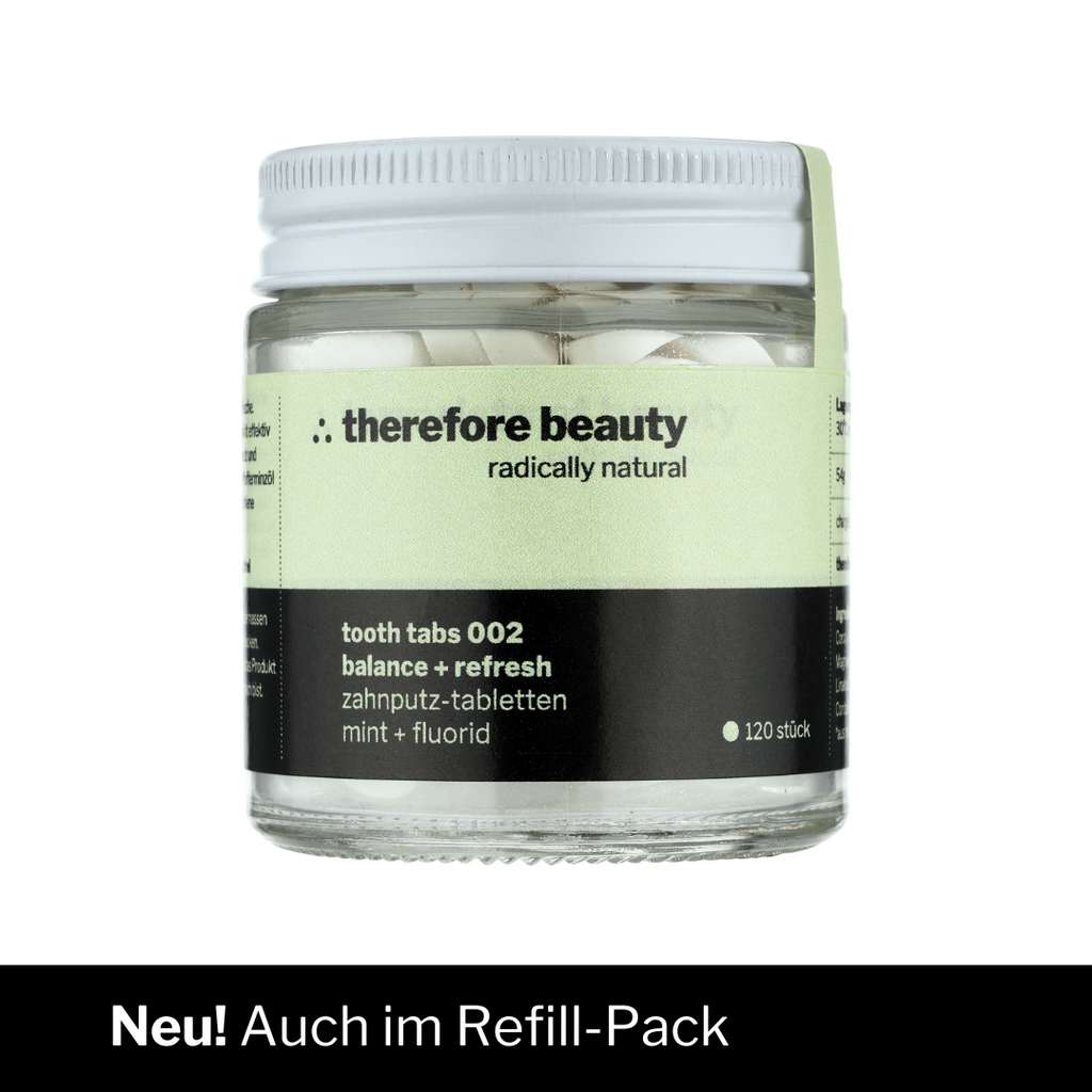 tooth tabs 002 | feste Zahnpasta mit Minze | für frischen Atem und saubere Zähne ∴ therefore beauty